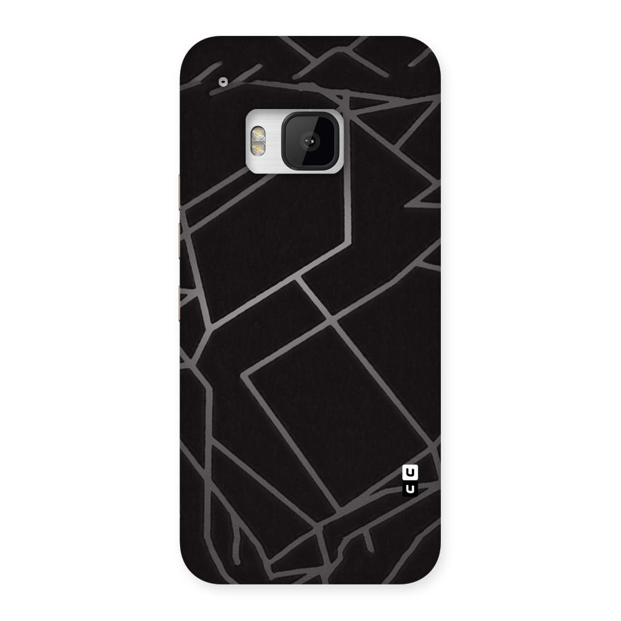 Silver Angle Design Back Case for HTC One M9