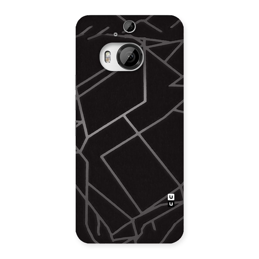 Silver Angle Design Back Case for HTC One M9 Plus