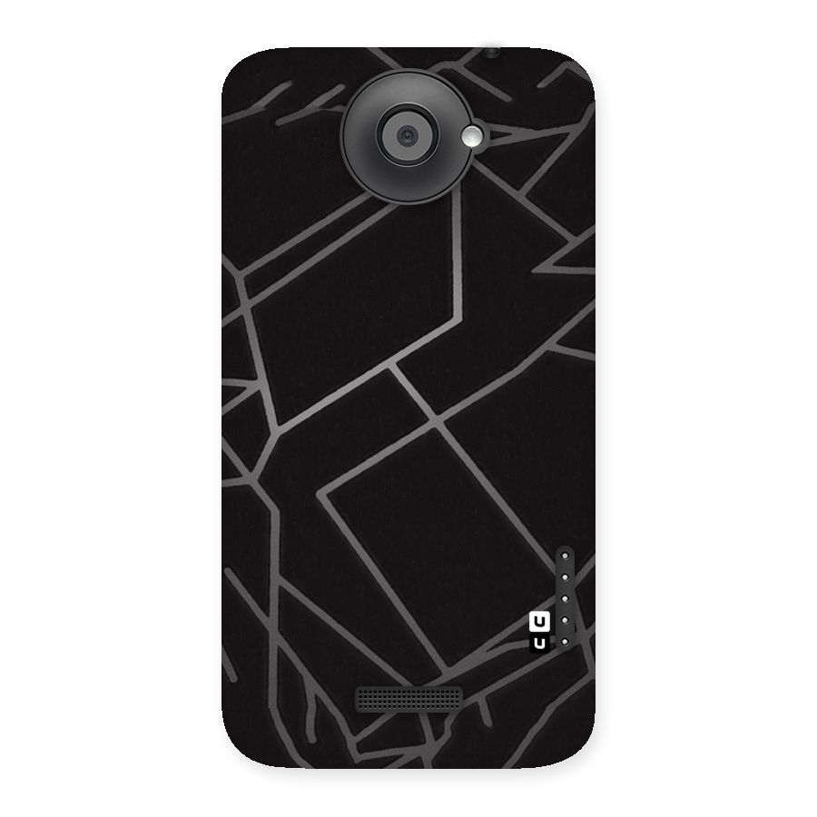 Silver Angle Design Back Case for HTC One X