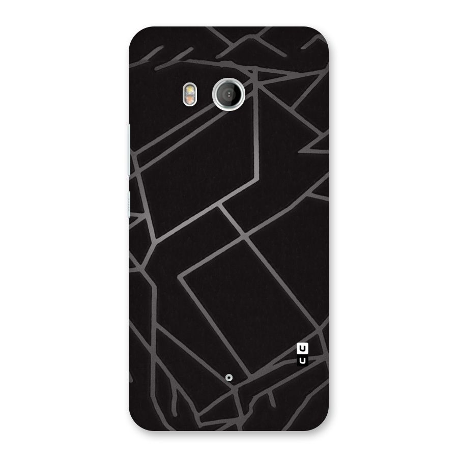 Silver Angle Design Back Case for HTC U11