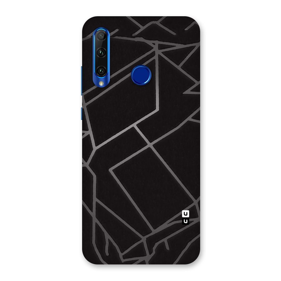 Silver Angle Design Back Case for Honor 20i
