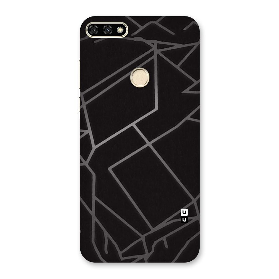Silver Angle Design Back Case for Honor 7A