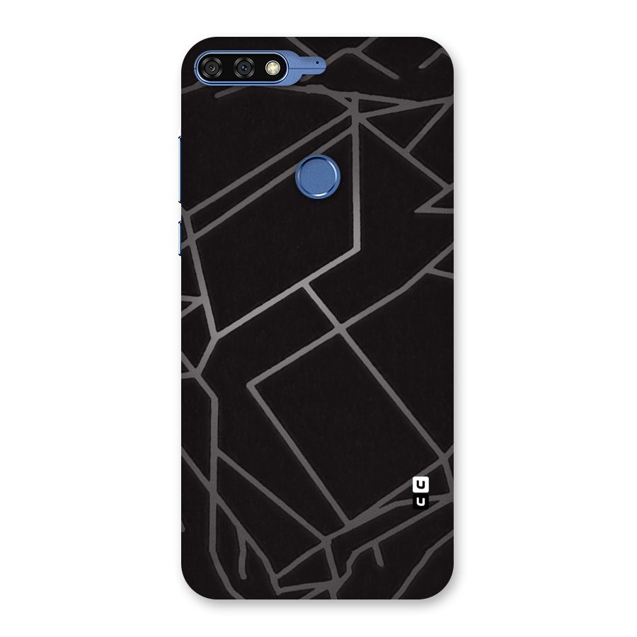 Silver Angle Design Back Case for Honor 7C