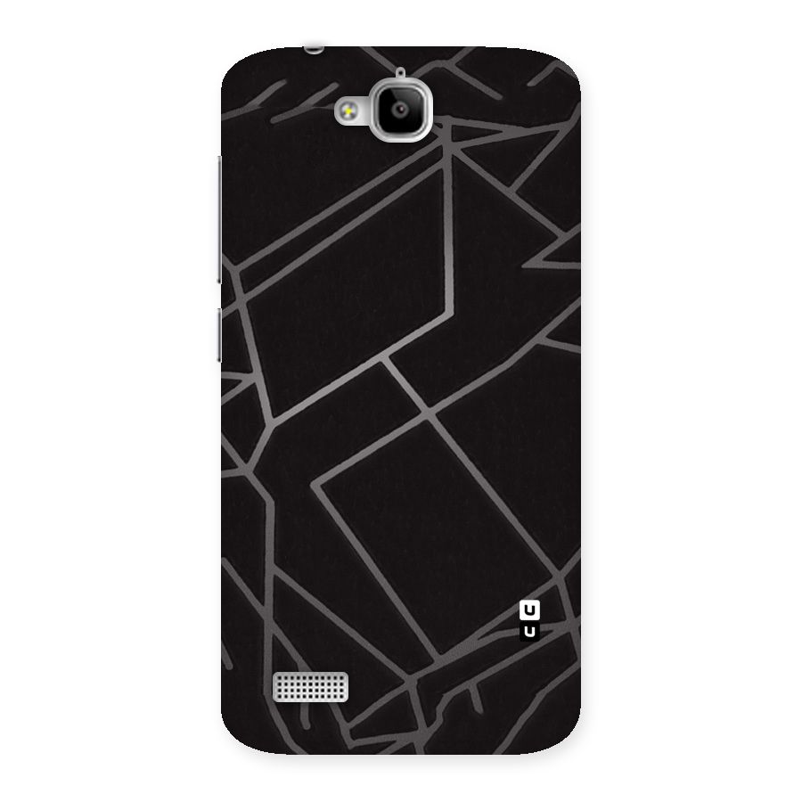 Silver Angle Design Back Case for Honor Holly