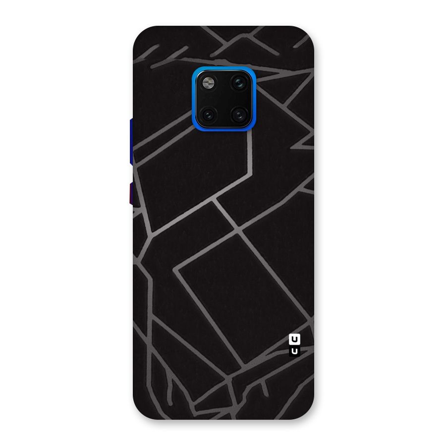 Silver Angle Design Back Case for Huawei Mate 20 Pro