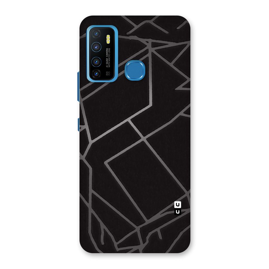 Silver Angle Design Back Case for Infinix Hot 9