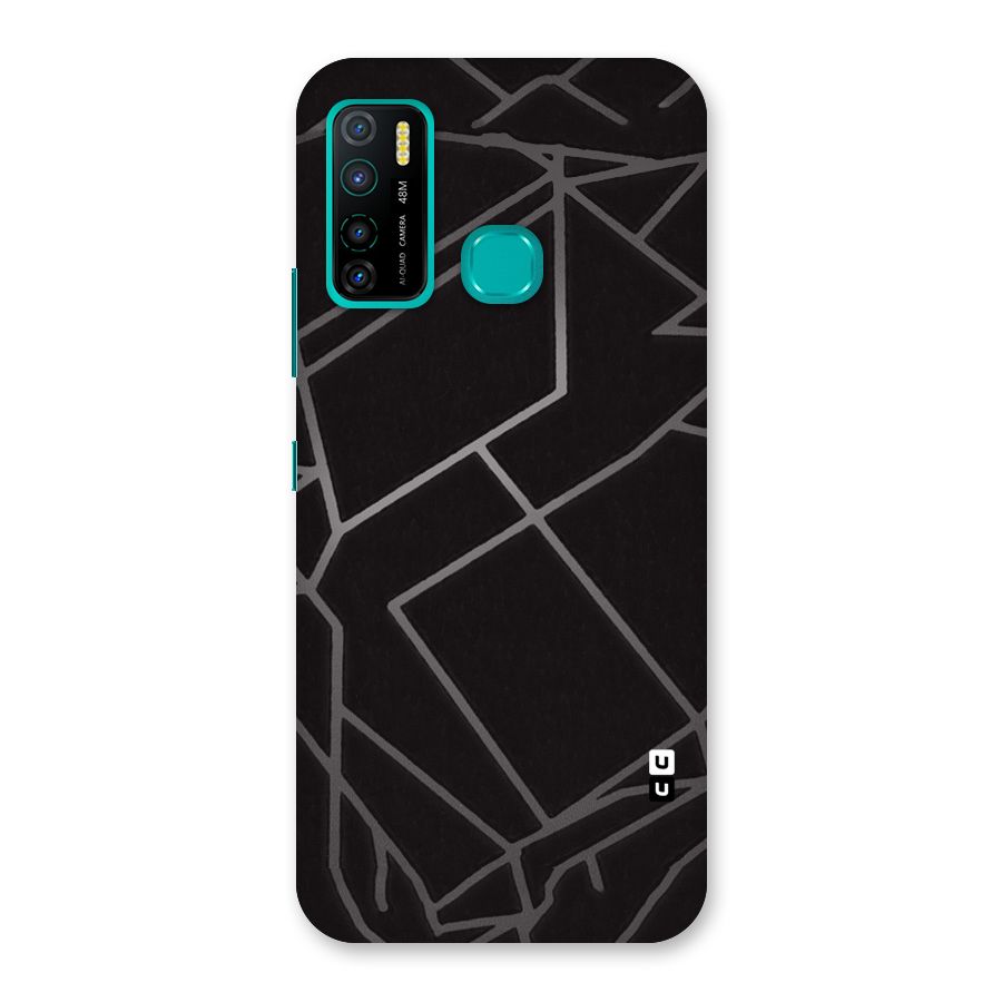 Silver Angle Design Back Case for Infinix Hot 9 Pro