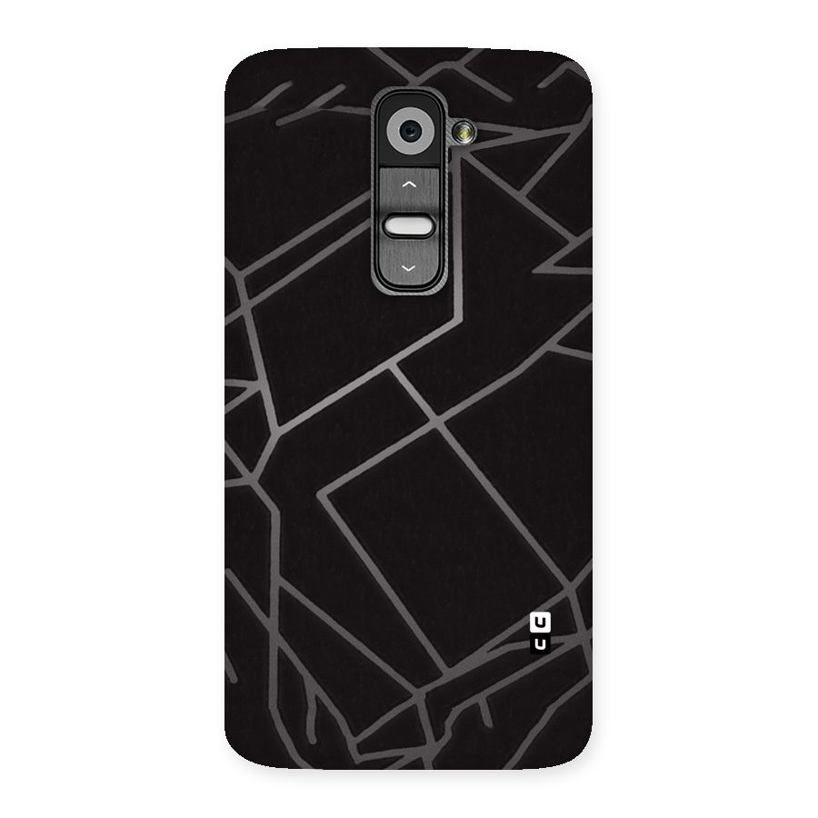 Silver Angle Design Back Case for LG G2