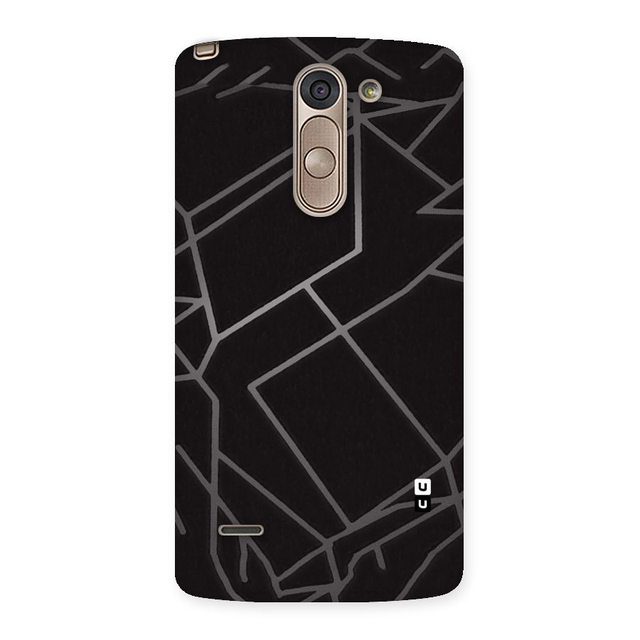 Silver Angle Design Back Case for LG G3 Stylus