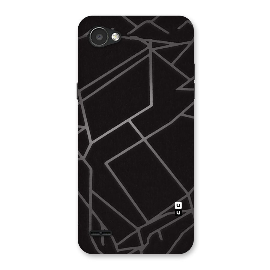 Silver Angle Design Back Case for LG Q6