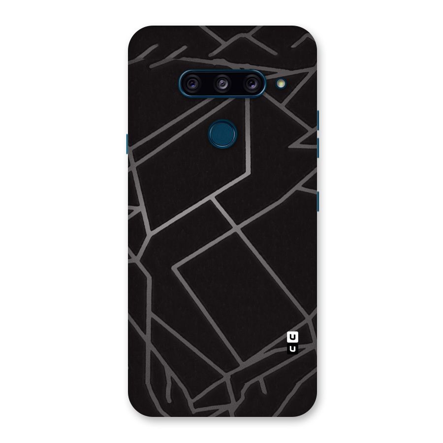 Silver Angle Design Back Case for LG  V40 ThinQ