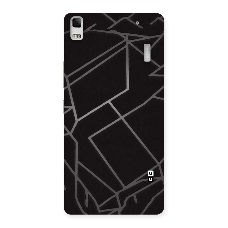 Silver Angle Design Back Case for Lenovo A7000