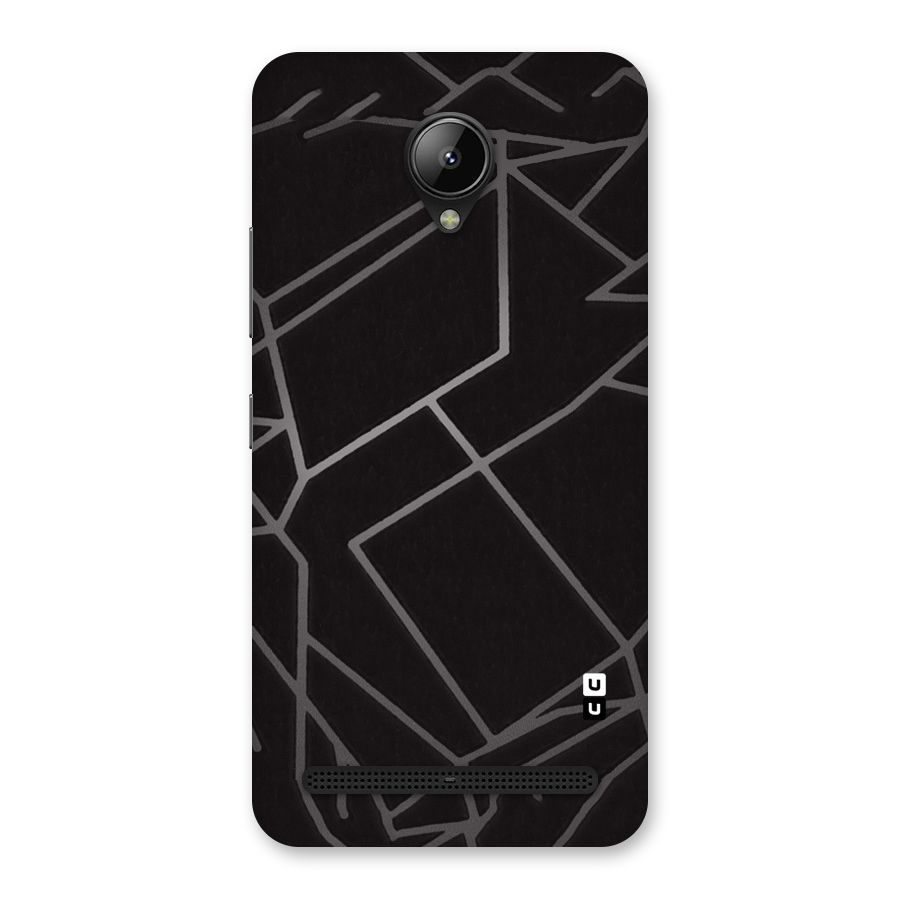 Silver Angle Design Back Case for Lenovo C2