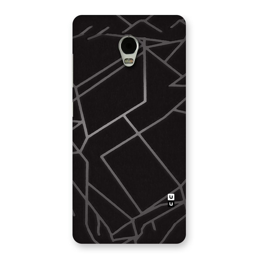 Silver Angle Design Back Case for Lenovo Vibe P1