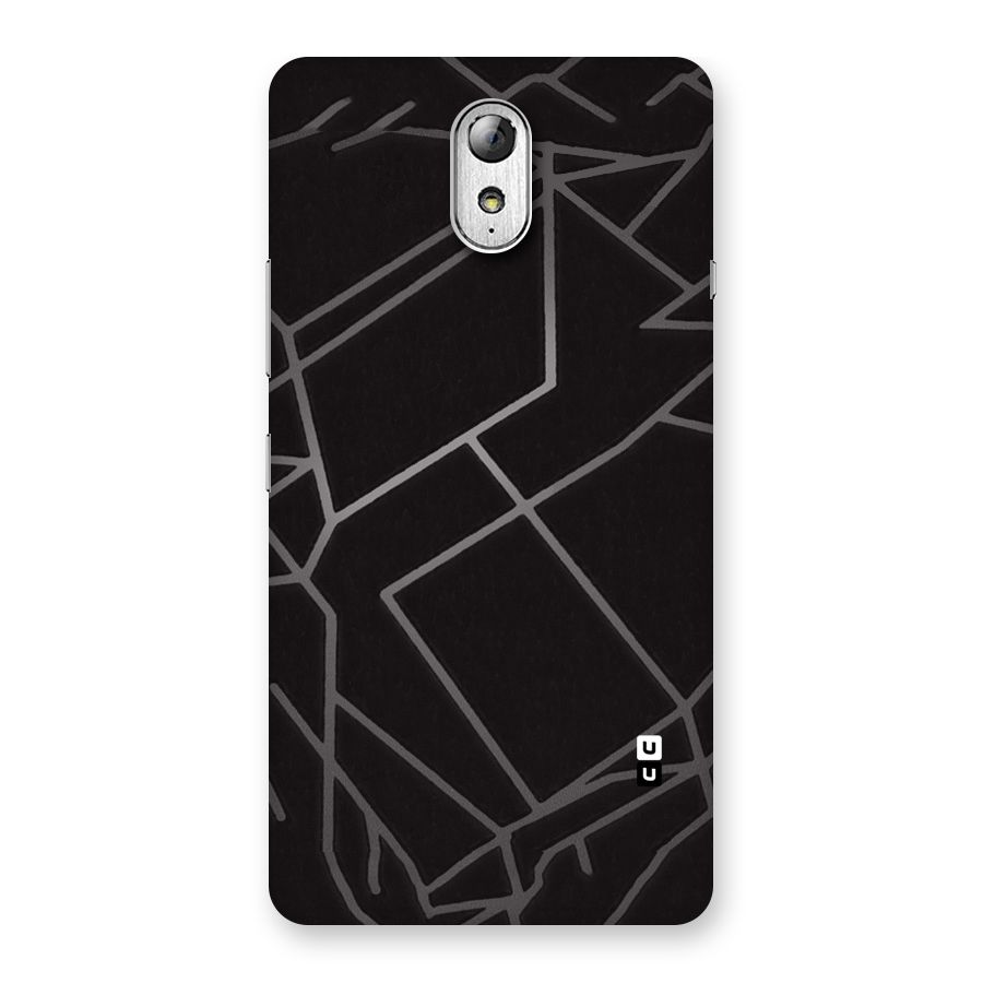 Silver Angle Design Back Case for Lenovo Vibe P1M