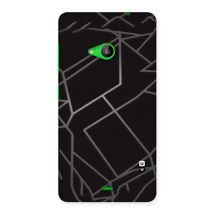 Silver Angle Design Back Case for Lumia 535
