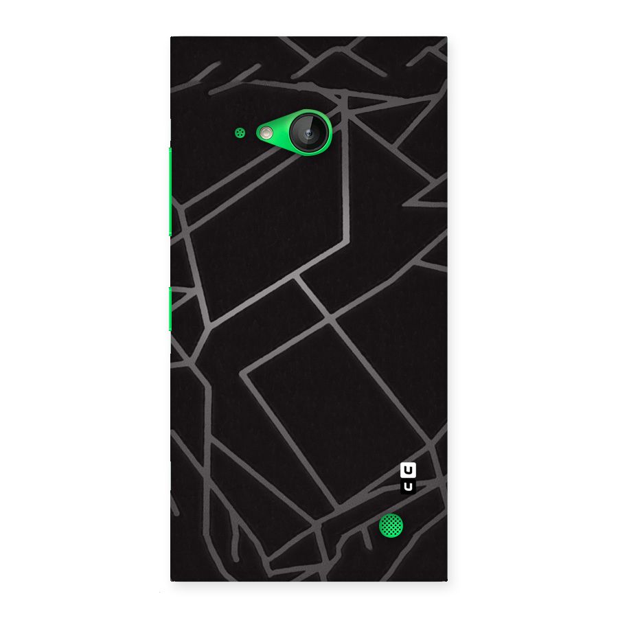 Silver Angle Design Back Case for Lumia 730