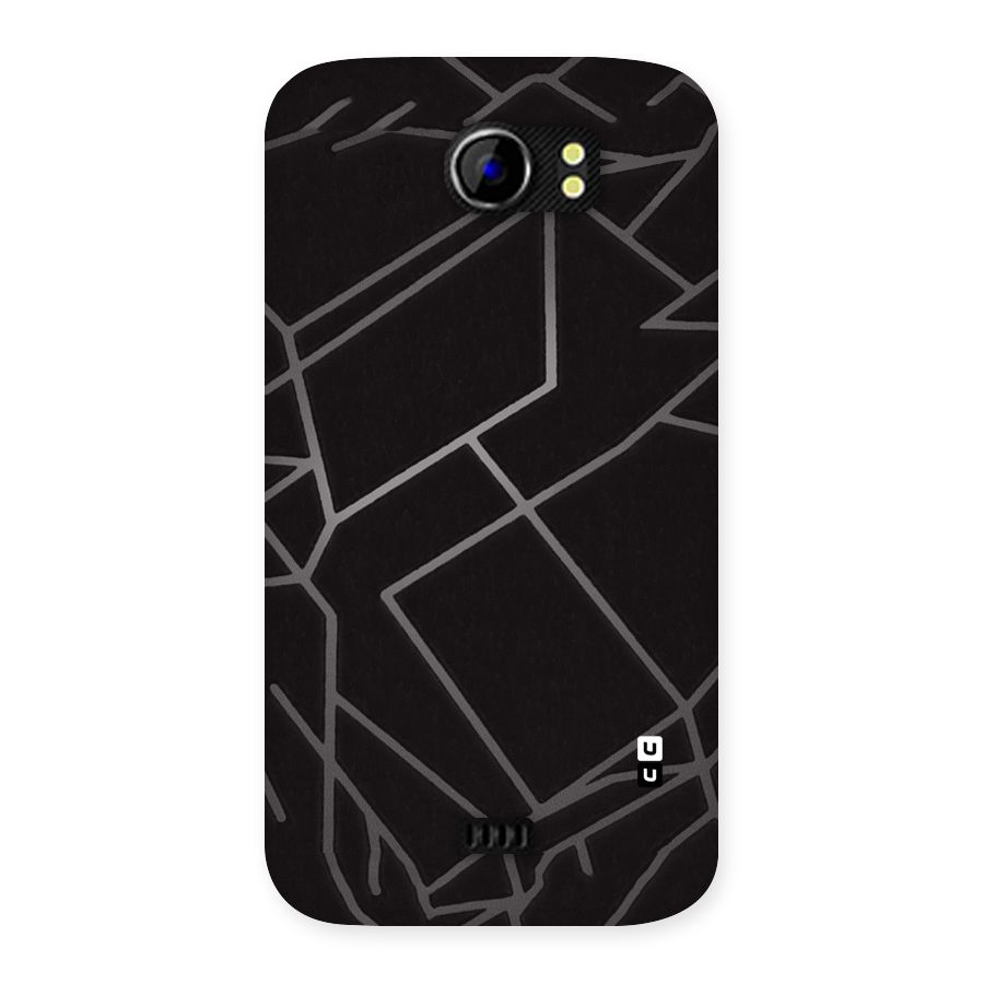 Silver Angle Design Back Case for Micromax Canvas 2 A110