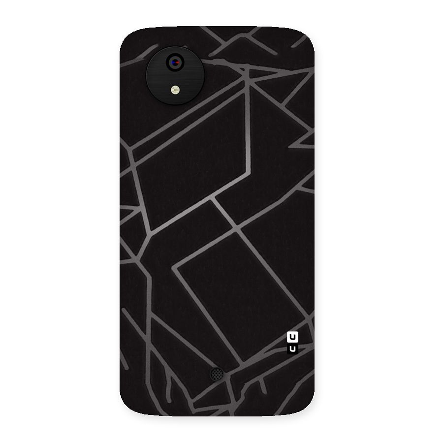 Silver Angle Design Back Case for Micromax Canvas A1