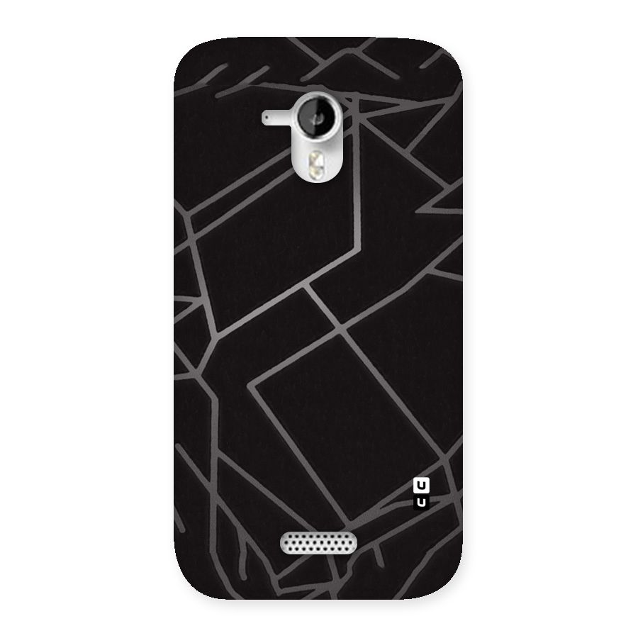 Silver Angle Design Back Case for Micromax Canvas HD A116