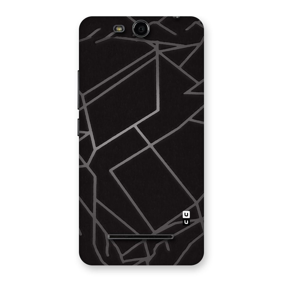 Silver Angle Design Back Case for Micromax Canvas Juice 3 Q392