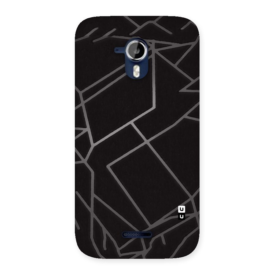 Silver Angle Design Back Case for Micromax Canvas Magnus A117