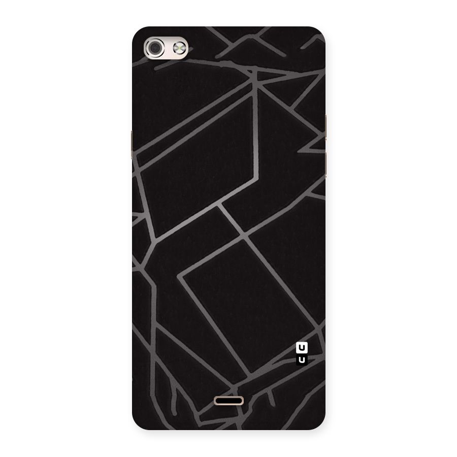 Silver Angle Design Back Case for Micromax Canvas Silver 5