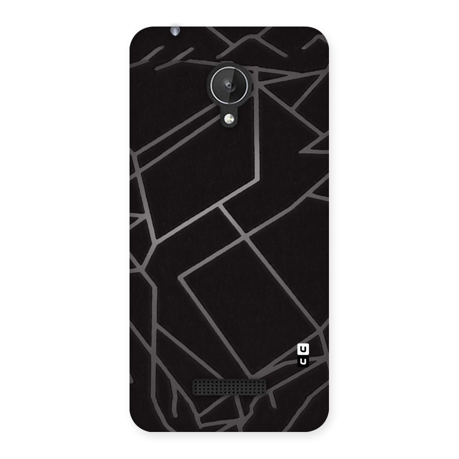 Silver Angle Design Back Case for Micromax Canvas Spark Q380