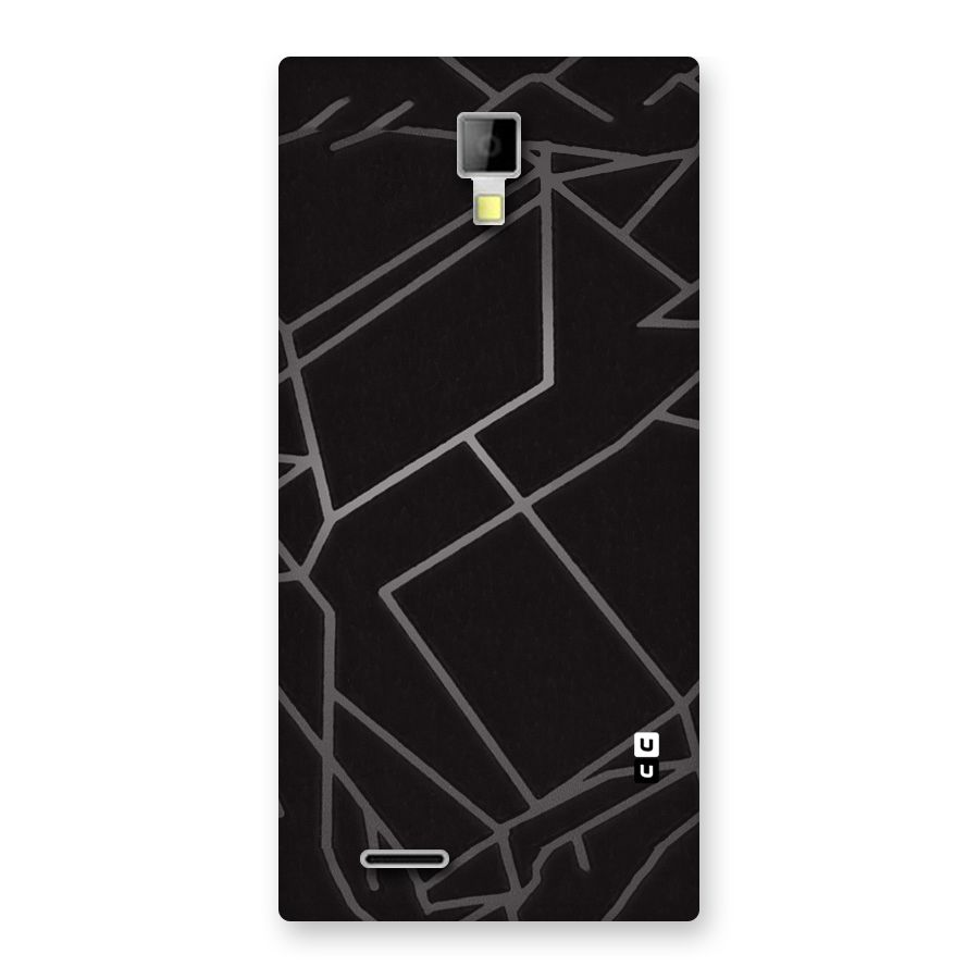 Silver Angle Design Back Case for Micromax Canvas Xpress A99