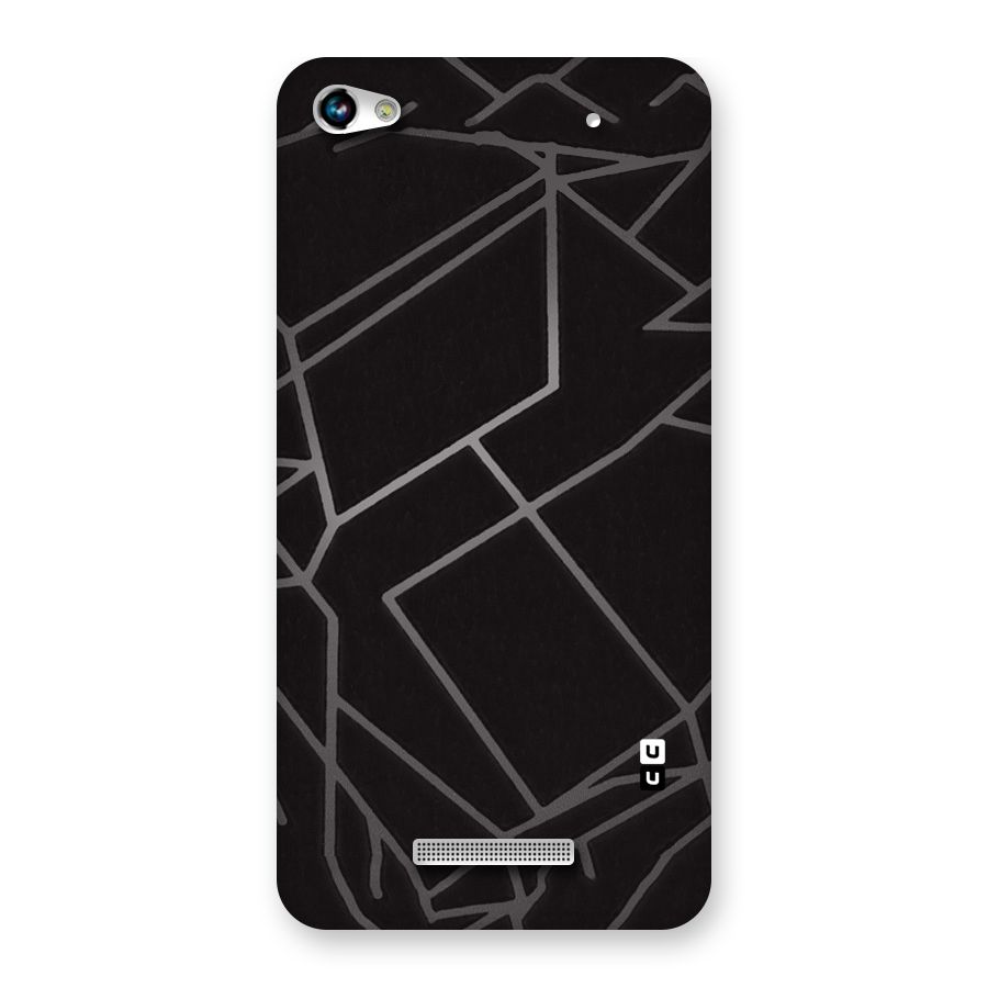 Silver Angle Design Back Case for Micromax Hue 2