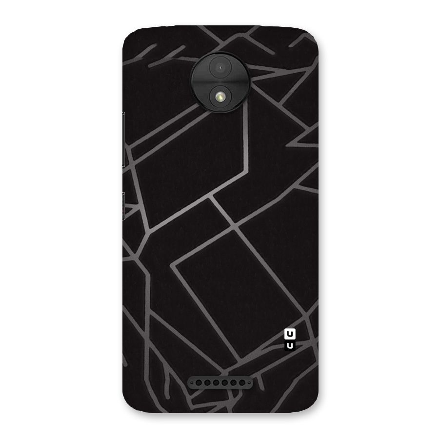 Silver Angle Design Back Case for Moto C