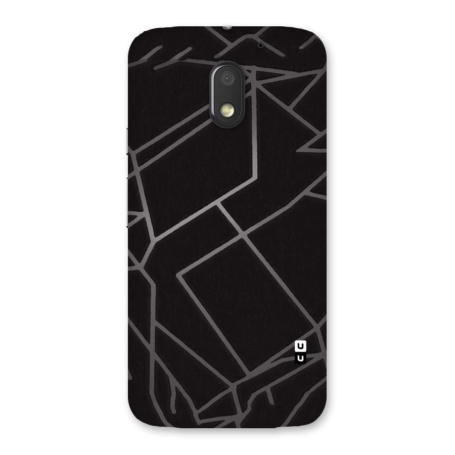 Silver Angle Design Back Case for Moto E3 Power