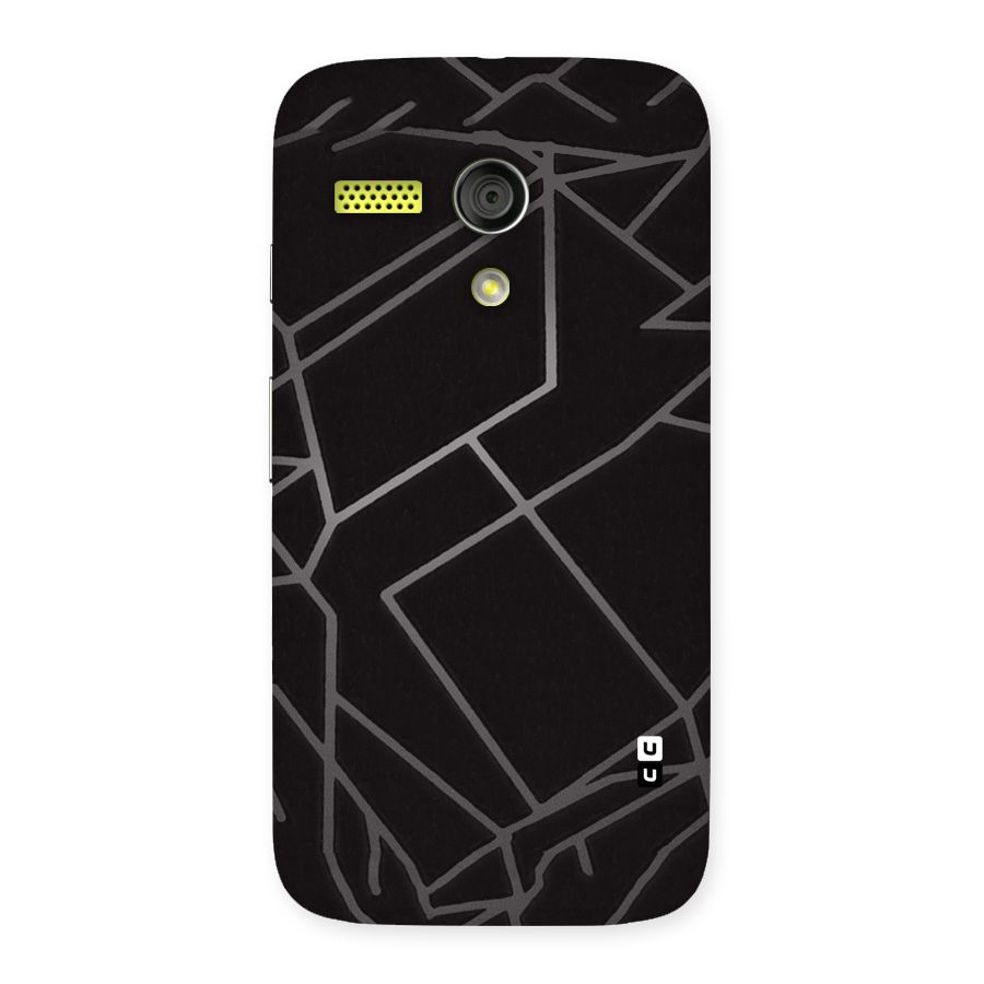 Silver Angle Design Back Case for Moto G