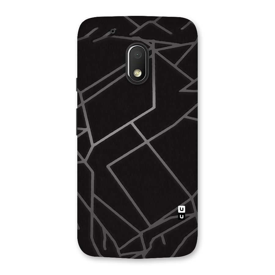 Silver Angle Design Back Case for Moto G4 Play