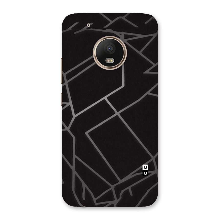 Silver Angle Design Back Case for Moto G5 Plus