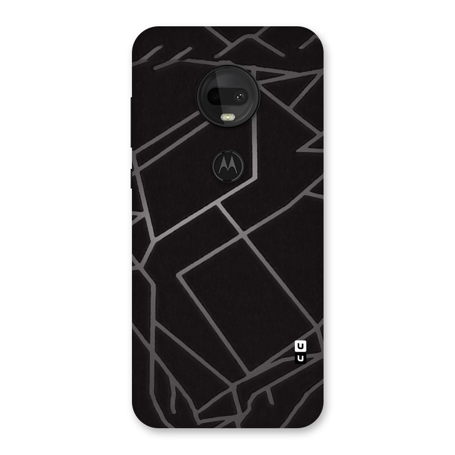 Silver Angle Design Back Case for Moto G7