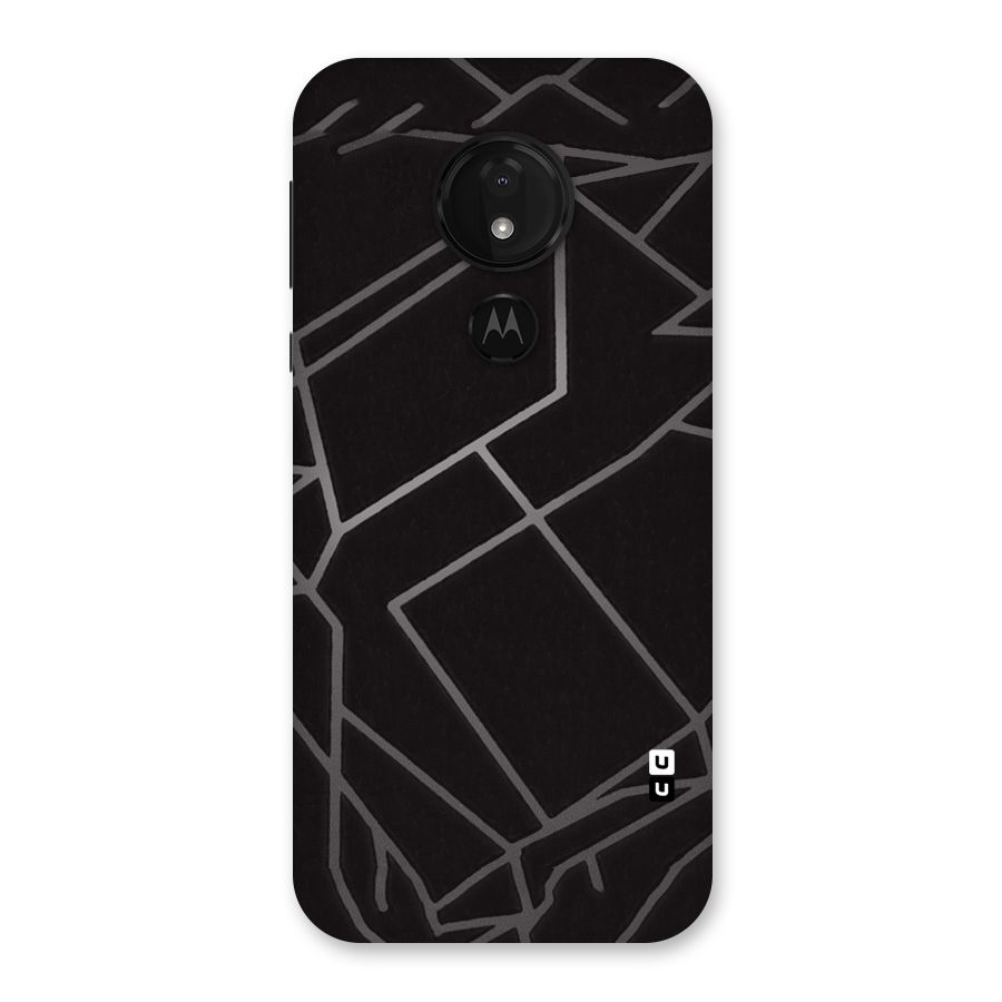 Silver Angle Design Back Case for Moto G7 Power