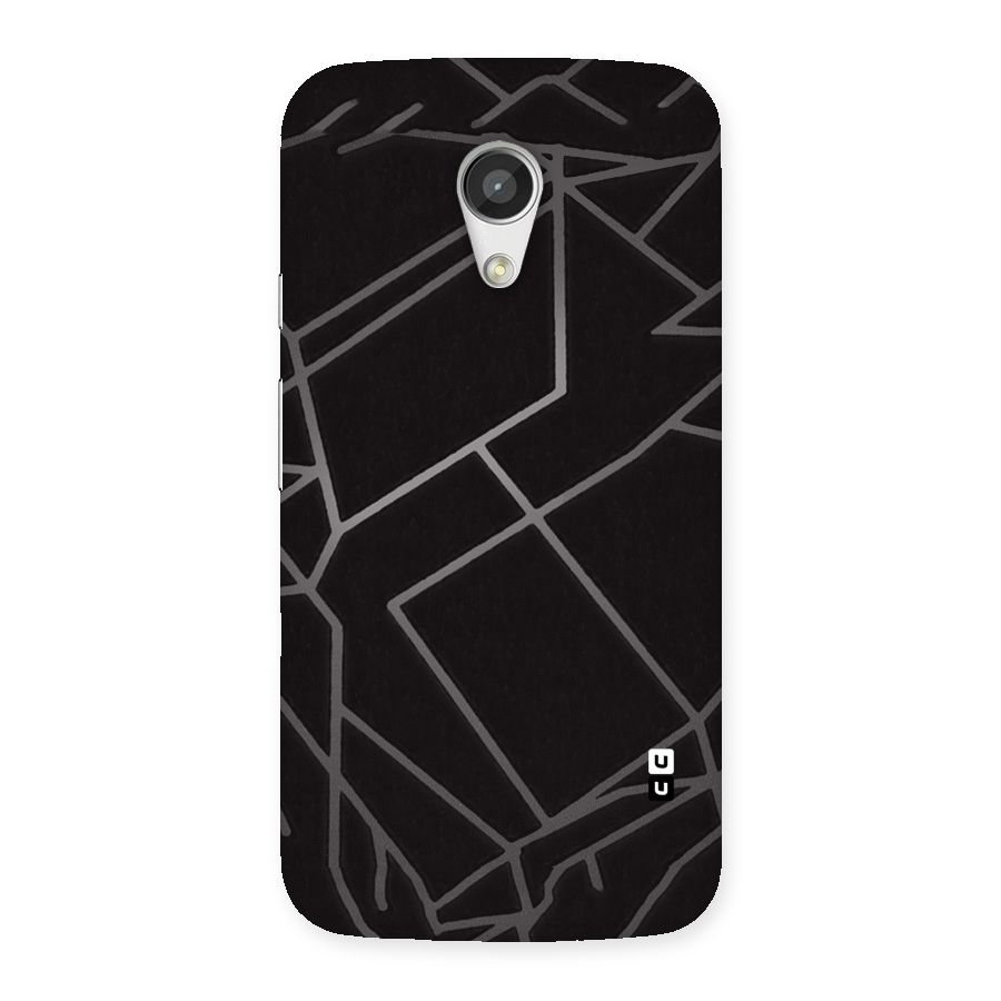 Silver Angle Design Back Case for Moto G 2nd Gen