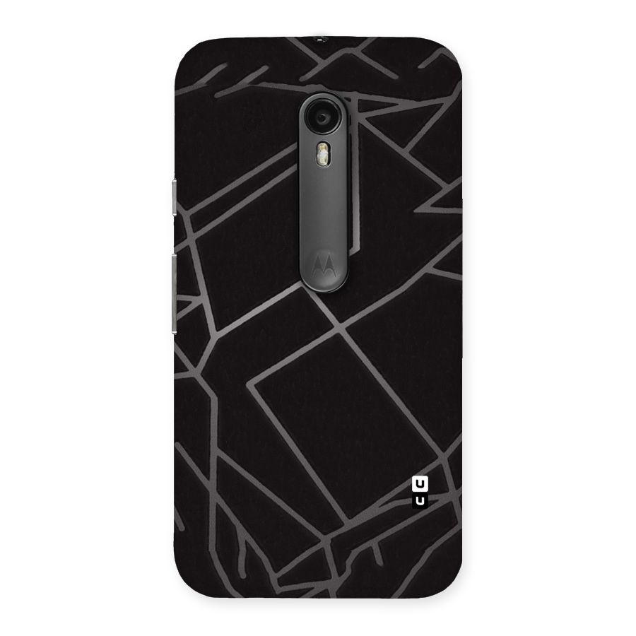 Silver Angle Design Back Case for Moto G Turbo