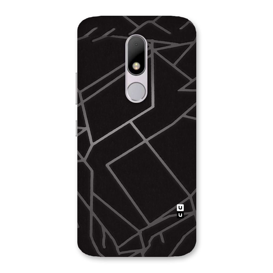 Silver Angle Design Back Case for Moto M