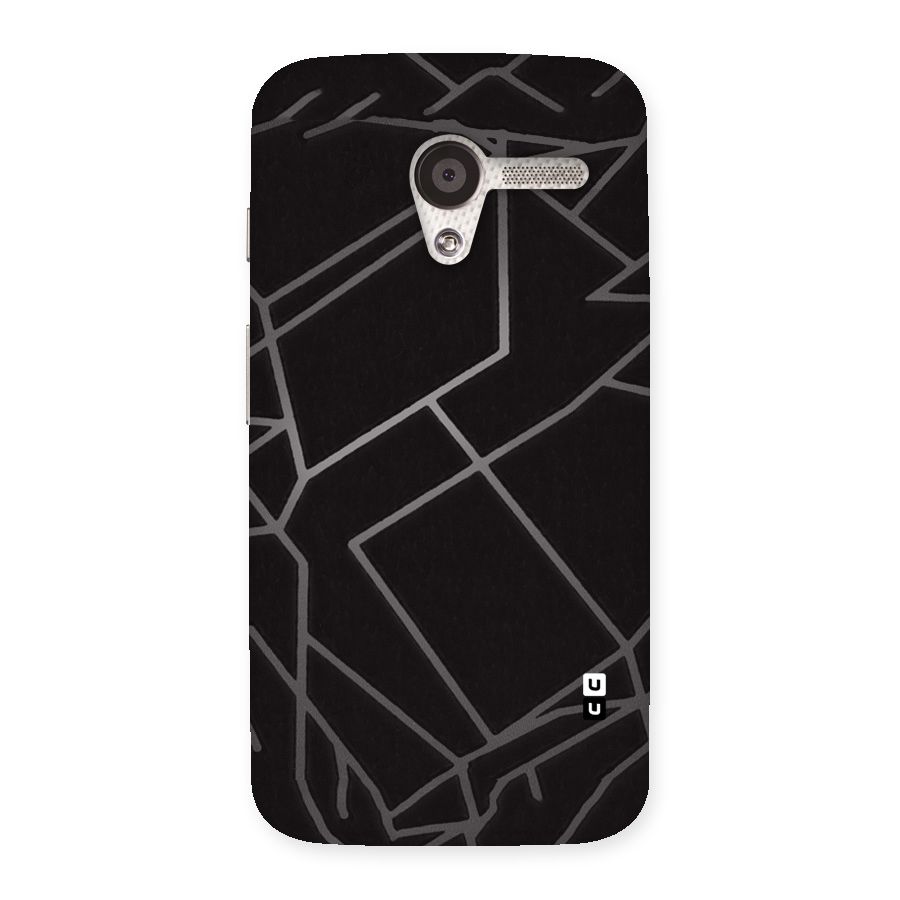 Silver Angle Design Back Case for Moto X