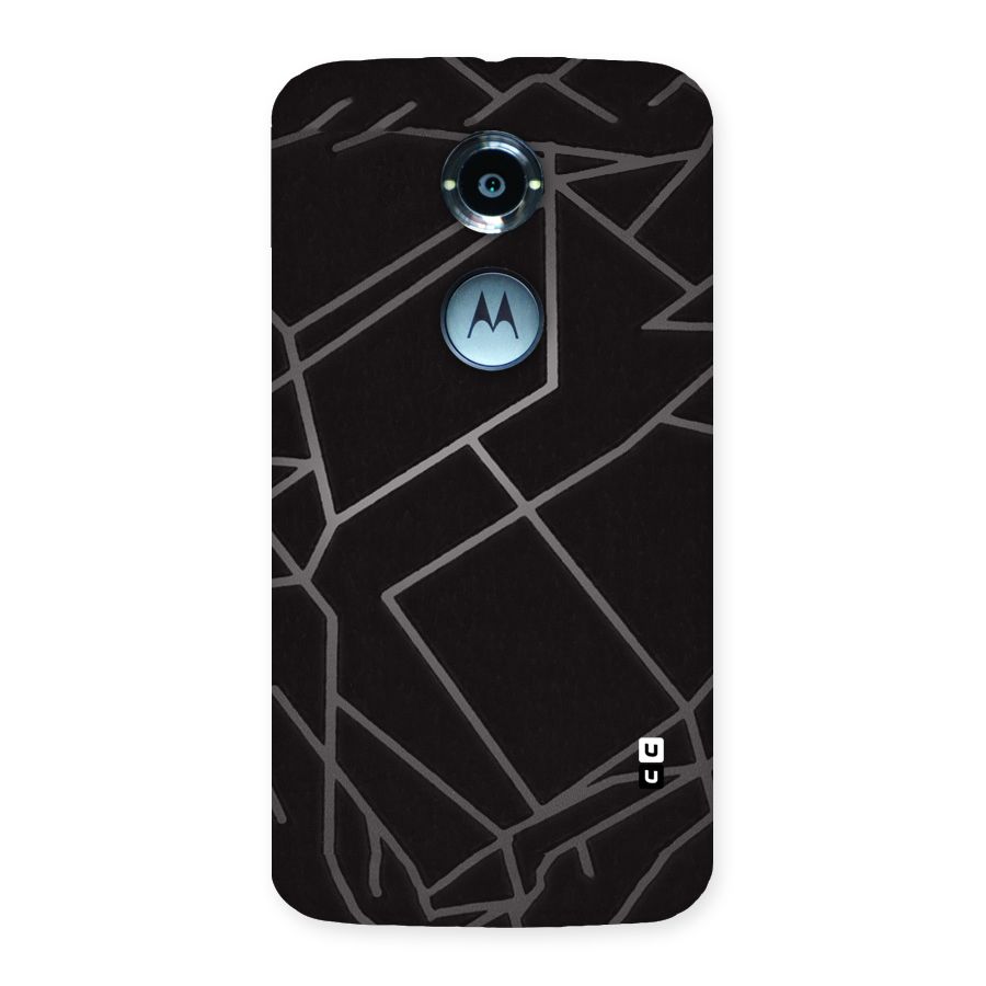 Silver Angle Design Back Case for Moto X 2nd Gen