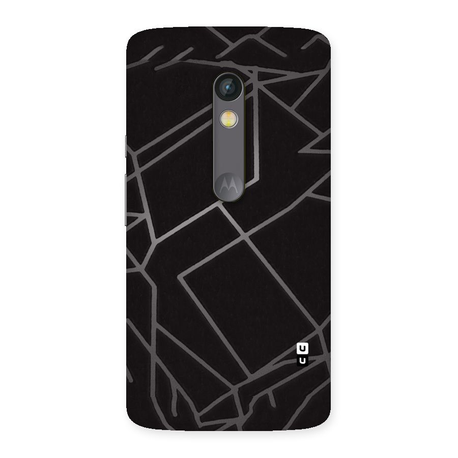 Silver Angle Design Back Case for Moto X Play