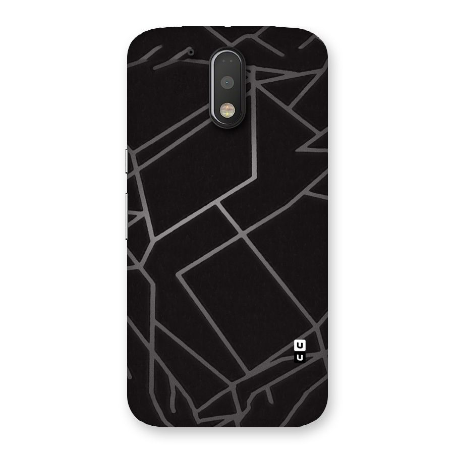 Silver Angle Design Back Case for Motorola Moto G4