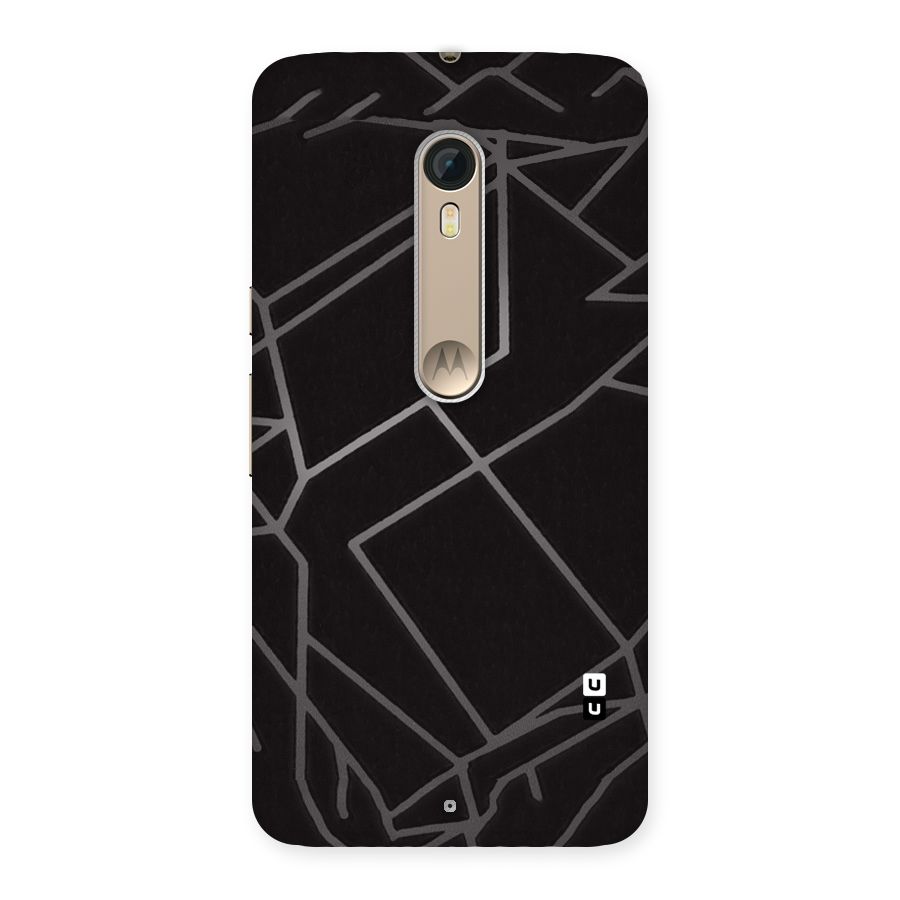 Silver Angle Design Back Case for Motorola Moto X Style