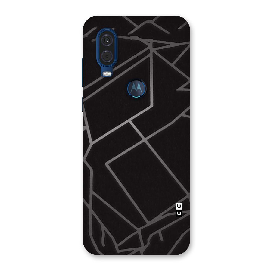 Silver Angle Design Back Case for Motorola One Vision