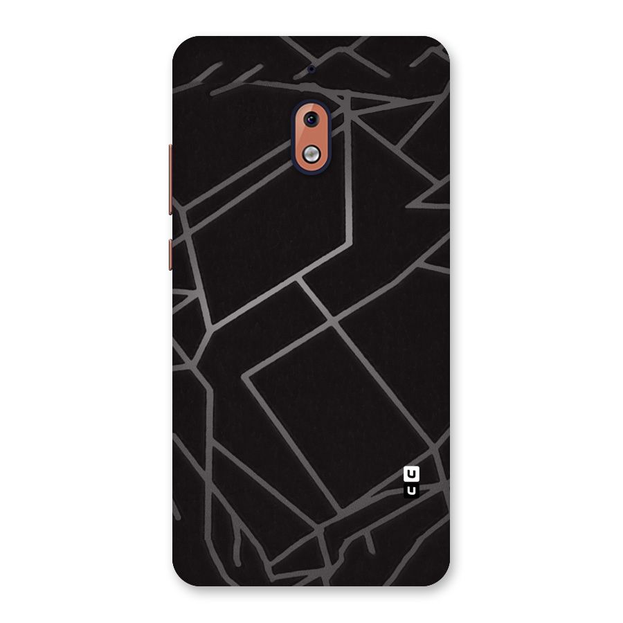 Silver Angle Design Back Case for Nokia 2.1