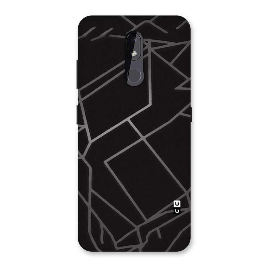 Silver Angle Design Back Case for Nokia 3.2
