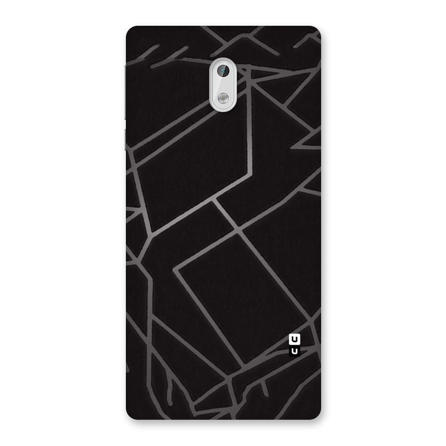 Silver Angle Design Back Case for Nokia 3