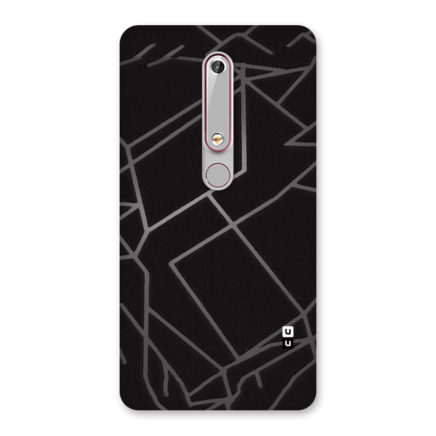 Silver Angle Design Back Case for Nokia 6.1